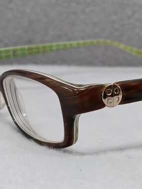 Kate Spade Elisabeth 0JDJ Brown Tortoise Green Eyeglasses Frames 51-16-130 Italy